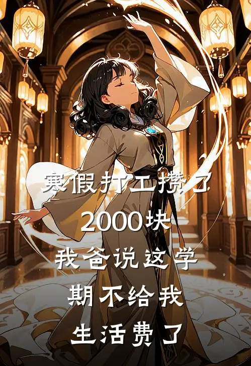 寒假打工攒了2000块，我爸说这学期不给我生活费了